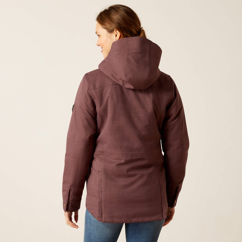 Ariat Women's Sterling Waterproof Insulated Parka - Raisin-1